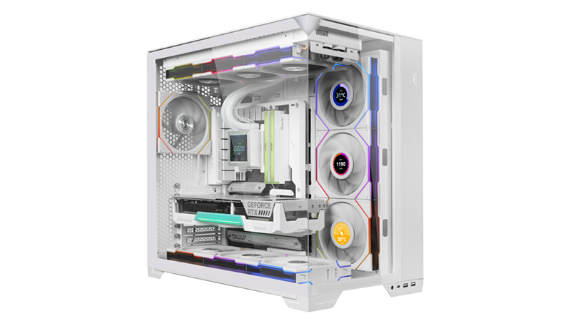 Lian Li Uni Fan TL LCD Wireless 120 Reverse Blade (white) - Pack